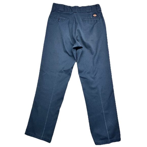 Dickies 874 Original Fit Pants Mens 32 X 32 Navy Blue Straight Workwear Uniform - Picture 6 of 6